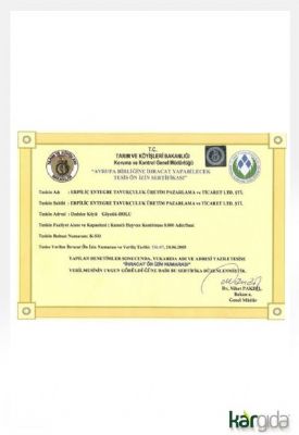 EXPORT CERTIFICATE